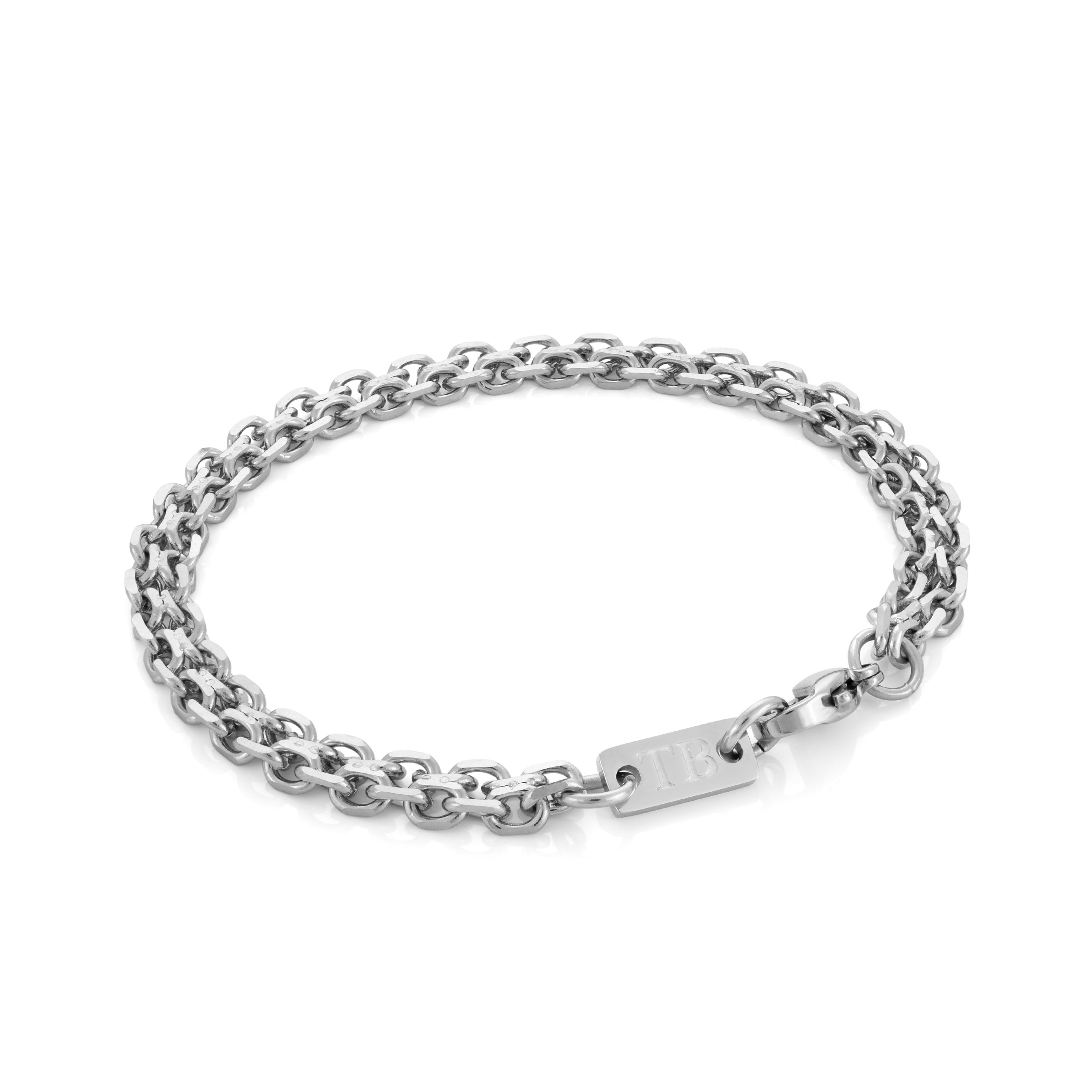 pulsera-hombre-plateada-delmar-twobrothers pulsera para hombre en acero inoxidable plateada Delmar