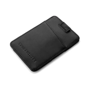 tarjetero para mujer en piel negra modelo montana