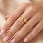 Anillo Mujer Dorado Caroline - Imagen 5