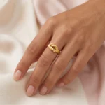 Anillo Mujer Dorado Charlotte - Imagen 3