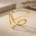 Anillo Mujer Dorado Evelyn - Imagen 4