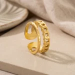Anillo Mujer Dorado Hannah - Imagen 4