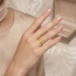 Anillo Mujer Dorado Leah - Imagen 3