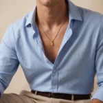 Collar Hombre Doradao con Medalla Inicial - Imagen 5