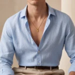 Collar Hombre Doradao con Medalla Inicial - Imagen 2