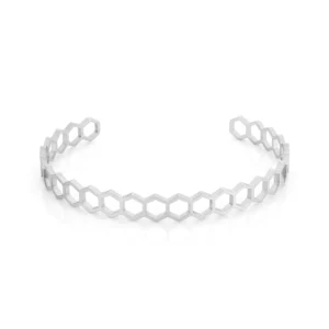 pulsera plateada para mujer en acero inoxidable modelo nina