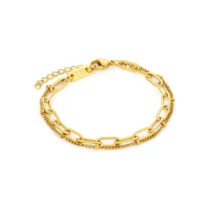 pulsera para mujer en acero inoxidable dorada monique