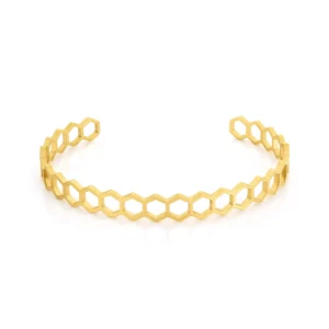 pulsera en acero inoxidable para mujer en dorado modelo nina