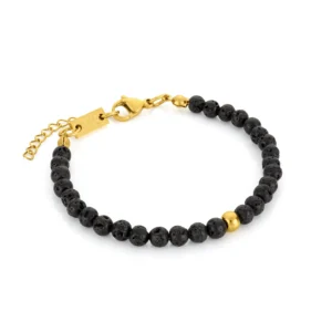 pulsera dorada romy para mujer en acero inoxidable