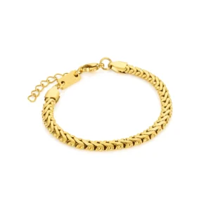 pulsera para mujer en acero inoxidable dorado valentina