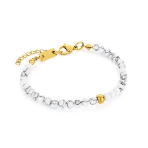 pulsera jaser en dorado para mujer en acero inoxidable