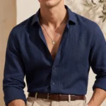 Collar Hombre Plateado con Medalla Inicial - Imagen 2